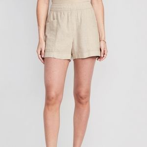 Old Navy High-Waisted Linen-Blend Utility Shorts